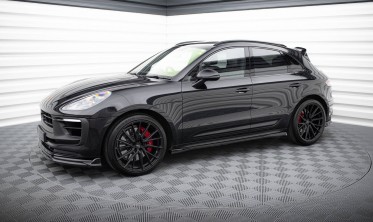 Тюнинг накладки (листвы) на боковые пороги Porsche Macan GTS Mk1 рестайл с 2021 года фото