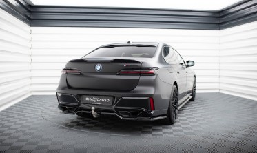 Тюнинговый диффузор на задний бампер BMW M760e G70 фото