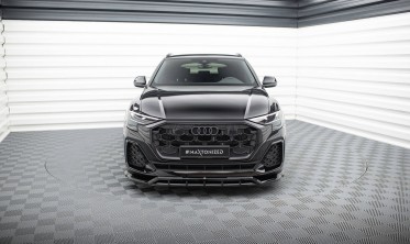 Тюнинговая накладка (юбка) на передний бампер Audi SQ8 / Q8 S-Line Mk1 рестайл фото