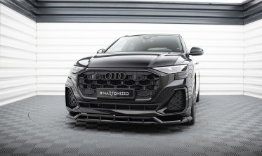 Тюнинговая накладка (юбка) на передний бампер Audi SQ8 / Q8 S-Line Mk1 рестайл фото