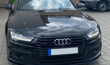 Спойлер переднего бампера Audi A7 рестайлинг фото