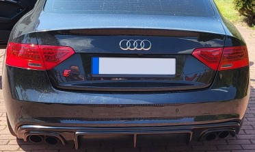 Диффузор заднего бампера Audi S5, A5 S-line рестайлинг фото