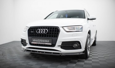Тюнинговая накладка (юбка) на передний бампер Audi Q3 8U S-line вар. 1 фото
