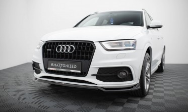 Нижний сплиттер (накладка) под передний бампер Audi Q3 8U S-line вар. 2 фото