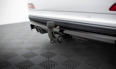 Тюнинговый диффузор (накладка) на задний бампер Audi Q3 8U S-line фото