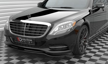 Тюнинговая накладка (юбка) на передний бампер Mercedes-Benz S W222 вар. 1 фото
