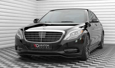Тюнинговая накладка (юбка) на передний бампер Mercedes-Benz S W222 вар. 1 фото