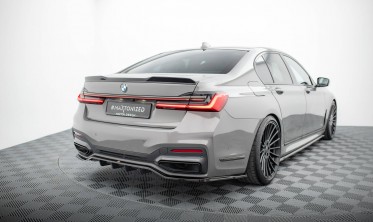 Нижний диффузор (накладка) заднего бампера BMW 7 G11 M-Pack рестайл вар. 2 фото