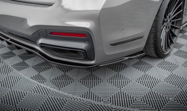 Нижний диффузор (накладка) заднего бампера BMW 7 G11 M-Pack рестайл вар. 2 фото
