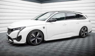 Бокові тюнінг накладки (дифузори) під пороги Peugeot 308 GT Mk3 SW фото