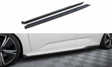 Боковые тюнинг накладки (листвы) под пороги Peugeot 308 GT Mk3 SW фото