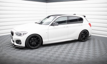 Нижние накладки (диффузоры) под пороги BMW 1 F20 M-Pack / M140i рестайл вар. 5 фото