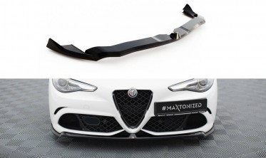 Нижній спліттер (накладка) під передній бампер Alfa Romeo Giulia Quadrifoglio фото