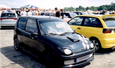 Тюнінгові накладки на фари Fiat Seicento фото