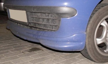 Тюнінгова накладка переднього бампера Fiat Seicento фото