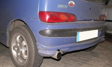 Тюнінгова накладка заднього бампера Fiat Seicento фото