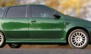 Тюнінгові накладки на пороги Fiat Punto 1 вузькі фото