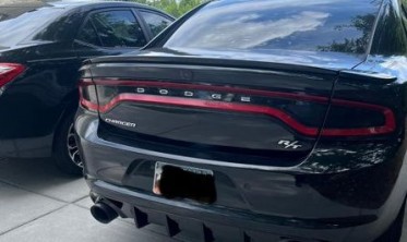 Дифузор заднього бампера Dodge Charger 2015-2021 srt style глянець фото