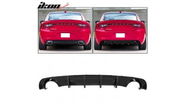 Диффузор заднего бампера Dodge Charger 2015-2021 srt style глянец фото