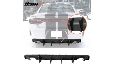 Тюнинговый диффузор заднего бампера Dodge Charger 2020-2022 wide body тип 3 фото