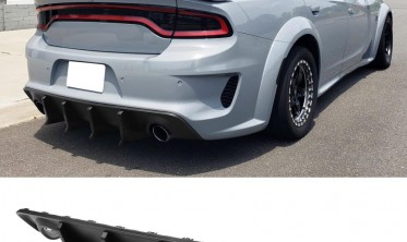 Тюнинговый диффузор заднего бампера Dodge Charger 2020-2022 wide body тип 3 фото