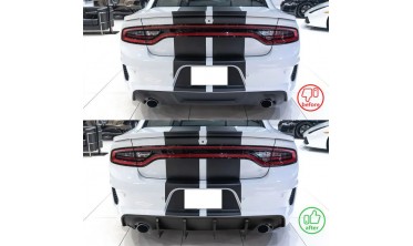 Тюнинговый диффузор заднего бампера Dodge Charger 2020-2022 wide body тип 3 фото