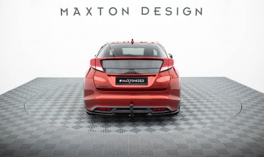 Боковые тюнинг накладки (элероны) на задний бампер Honda Civic Hatchback Mk9 фото