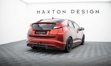 Боковые тюнинг накладки (элероны) на задний бампер Honda Civic Hatchback Mk9 фото