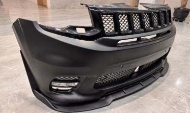 Тюнінгова накладка (губа) на передній бампер Jeep Grand Cherokee WK2 (2014-2021) фото