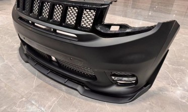 Тюнінгова накладка (губа) на передній бампер Jeep Grand Cherokee WK2 (2014-2021) фото