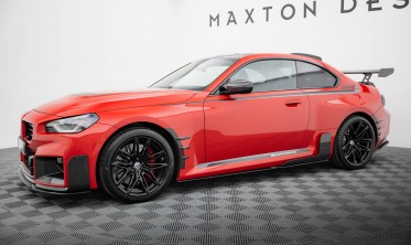 Тюнинговые накладки (листвы) на боковые пороги BMW M2 G87 M-Performance фото