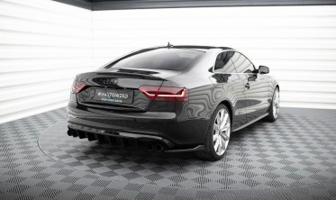 <оковые накладки на задний бампер Audi S5 / A5 S-Line 8T Coupe / Cabriolet вар. 2 фото