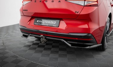 Тюнинговый диффузор на задний бампер Skoda Enyaq Coupe iV RS фото