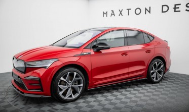 Тюнінгові накладки (лістви) на бокові пороги Skoda Enyaq Coupe iV RS фото