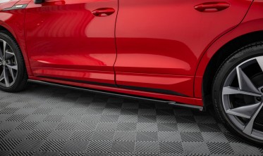 Тюнінгові накладки (лістви) на бокові пороги Skoda Enyaq Coupe iV RS фото