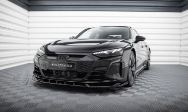 Тюнинговая накладка на передний бампер Audi e-Tron GT / RS GT Mk1 вер. 1 фото