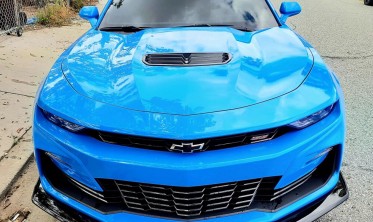 Дифузор переднього бампера Chevrolet Camaro 6 (2016-2018) 1le стиль gloss фото