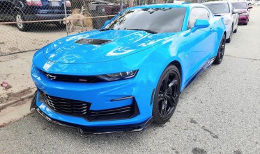 Дифузор переднього бампера Chevrolet Camaro 6 (2016-2018) 1le стиль gloss фото