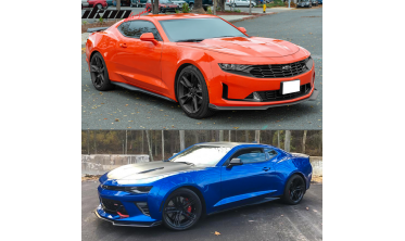 Дифузор переднього бампера Chevrolet Camaro 6 (2016-2018) 1le стиль gloss фото