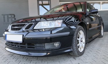 Накладка переднего бампера Saab 9-3 в стиле Aero фото