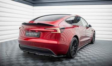 Задний тюнинг диффузор на бампер Tesla Model 3 Project Highland рестайл вер. 2 фото
