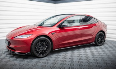 Бокові тюнінг дифузори (лістви) під пороги Tesla Model 3 Project Highland рестайл вер. 1 фото