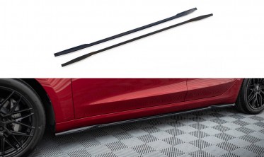 Тюнінг накладки (лістви) під бокові пороги Tesla Model 3 Project Highland рестайл вер. 2 фото