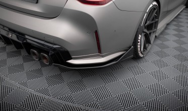 Боковые тюнинг накладки заднего бампера BMW M4 G82 вар. 5 фото