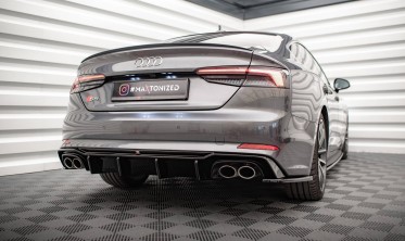 Боковые тюнинг накладки заднего бампера Audi S5 Coupe / Sportback F5 фото