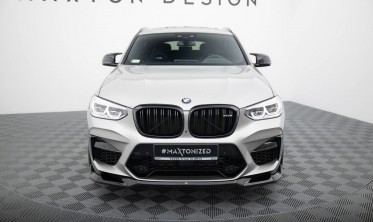 Нижня тюнінг накладка (спойлер) переднього бампера BMW X4 M F98 вар. 2 фото