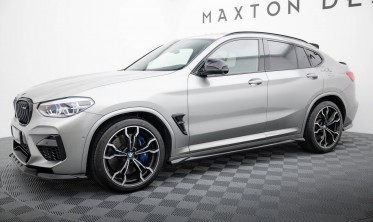 Боковые тюнинг накладки (листвы) под пороги BMW X4 M F98 фото