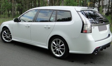 Дифузор заднього бампера Saab 9-3 Aero рестайлінг фото