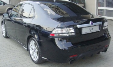 Дифузор заднього бампера Saab 9-3 Aero рестайлінг фото