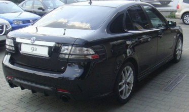 Дифузор заднього бампера Saab 9-3 Aero рестайлінг фото